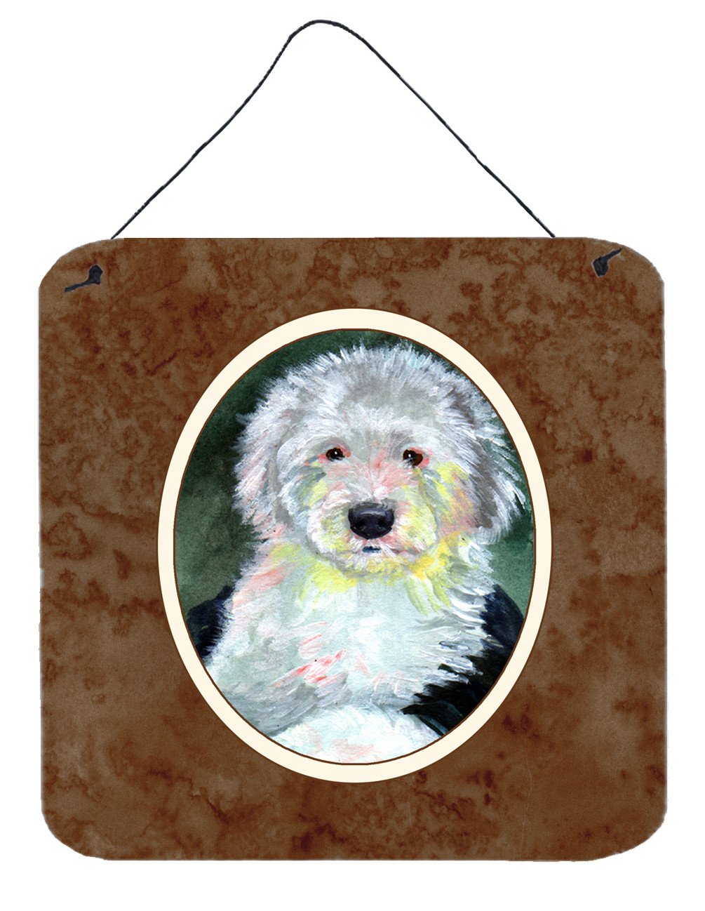 Old English Sheepdog Wall or Door Hanging Prints 7252DS66 by Caroline&#39;s Treasures