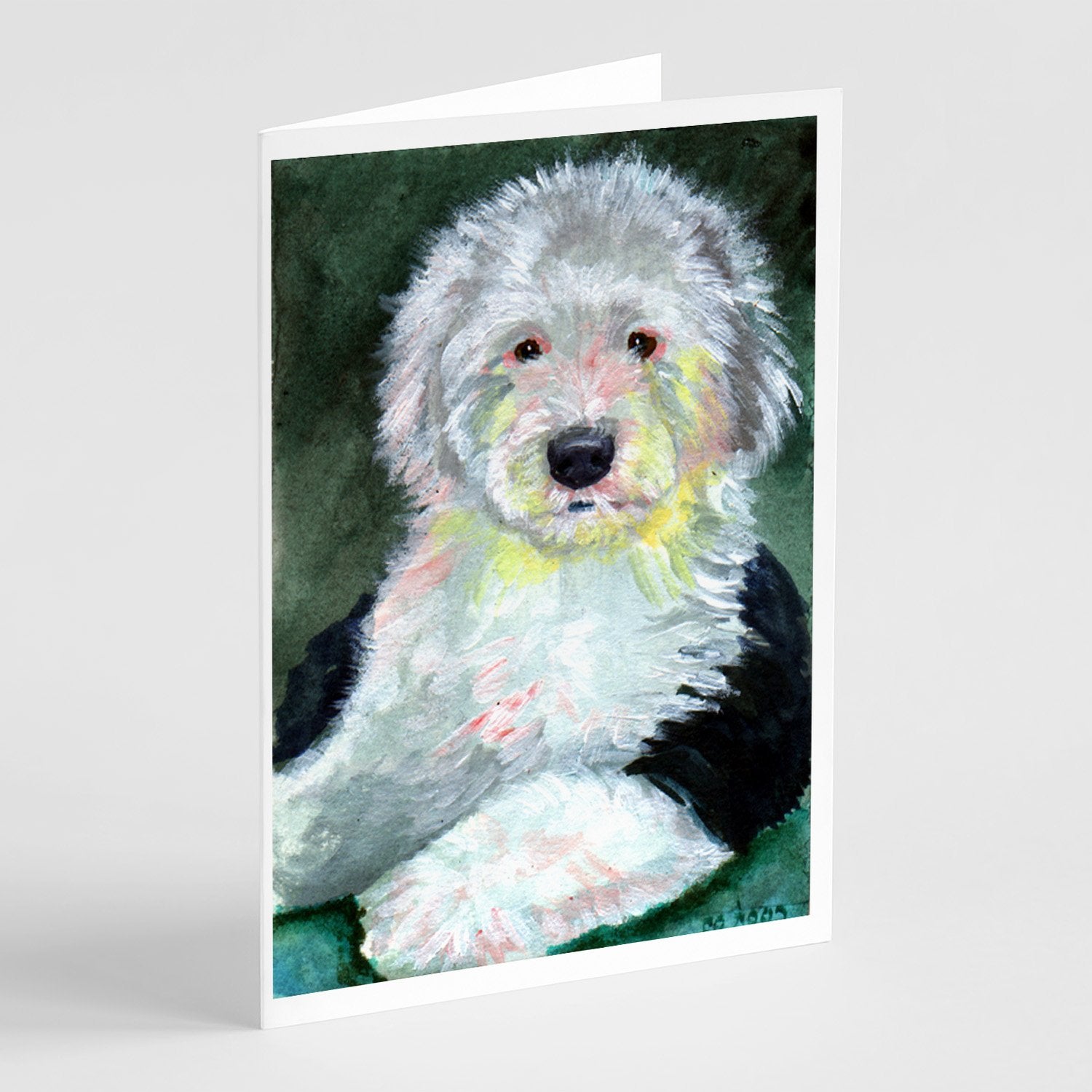 Buy this Old English Sheepdog  Greeting Cards and Envelopes Pack of 8