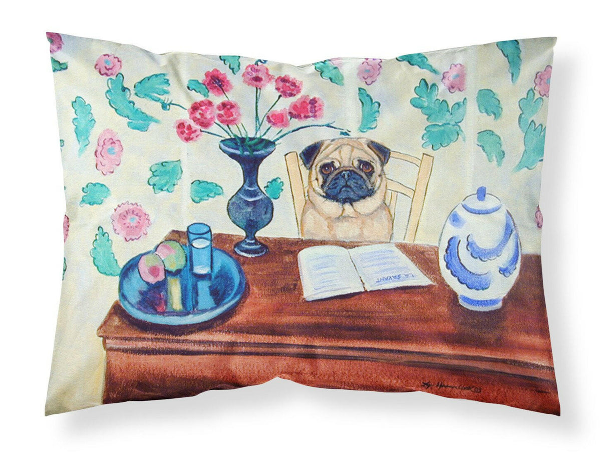 Pug Moisture wicking Fabric standard pillowcase by Caroline&#39;s Treasures