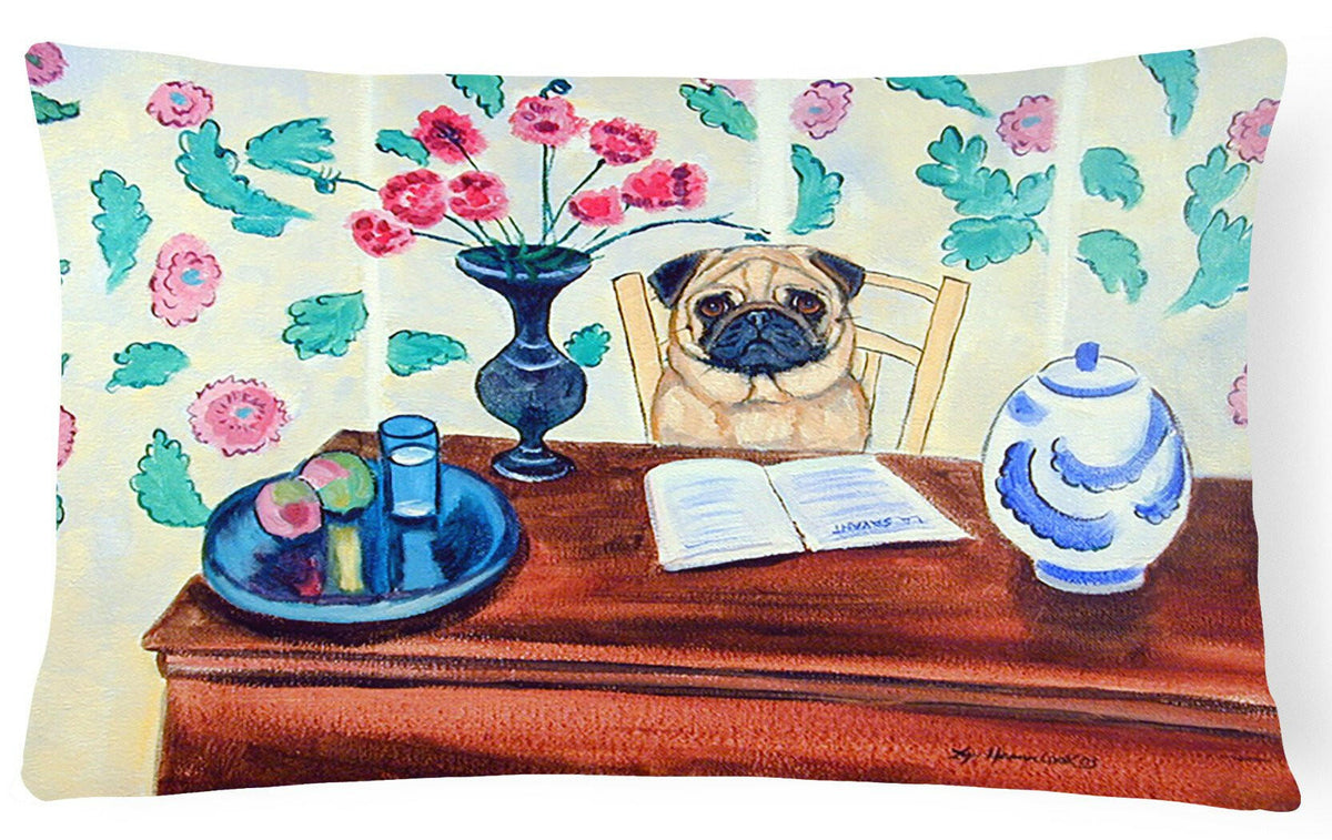 Pug Decorative   Canvas Fabric Pillow by Caroline&#39;s Treasures