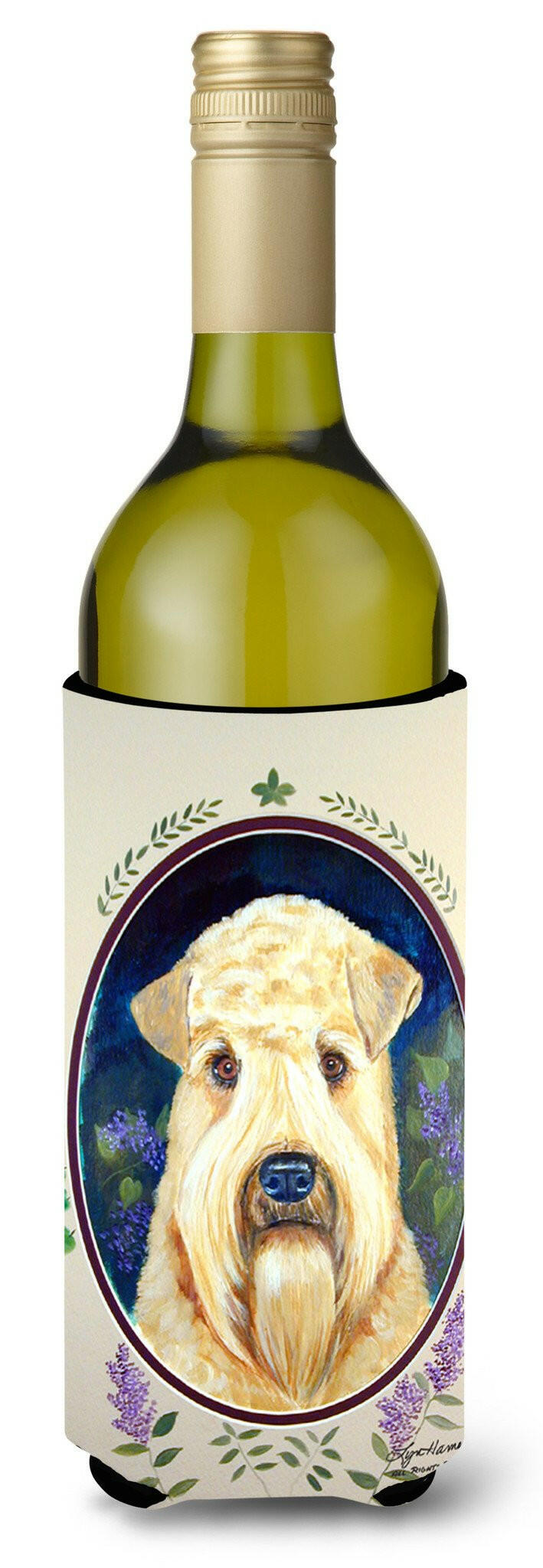 Wheaten Terrier Soft Coated Wine Bottle Beverage Insulator Beverage Insulator Hugger by Caroline&#39;s Treasures