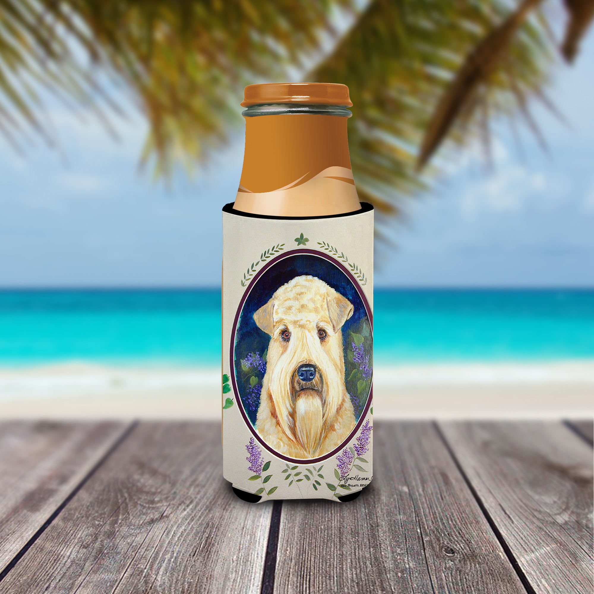 Wheaten Terrier Soft Coated Ultra Beverage Insulators for slim cans 7254MUK.