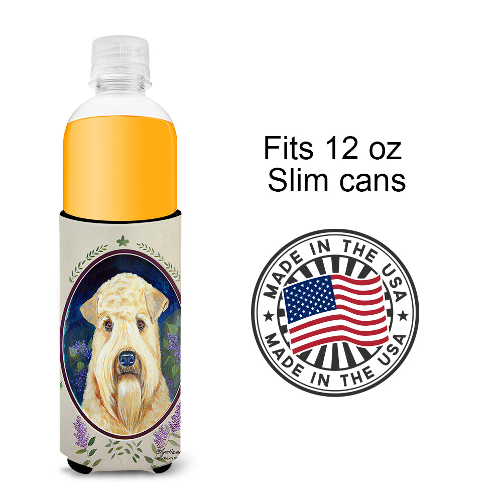 Wheaten Terrier Soft Coated Ultra Beverage Insulators for slim cans 7254MUK.