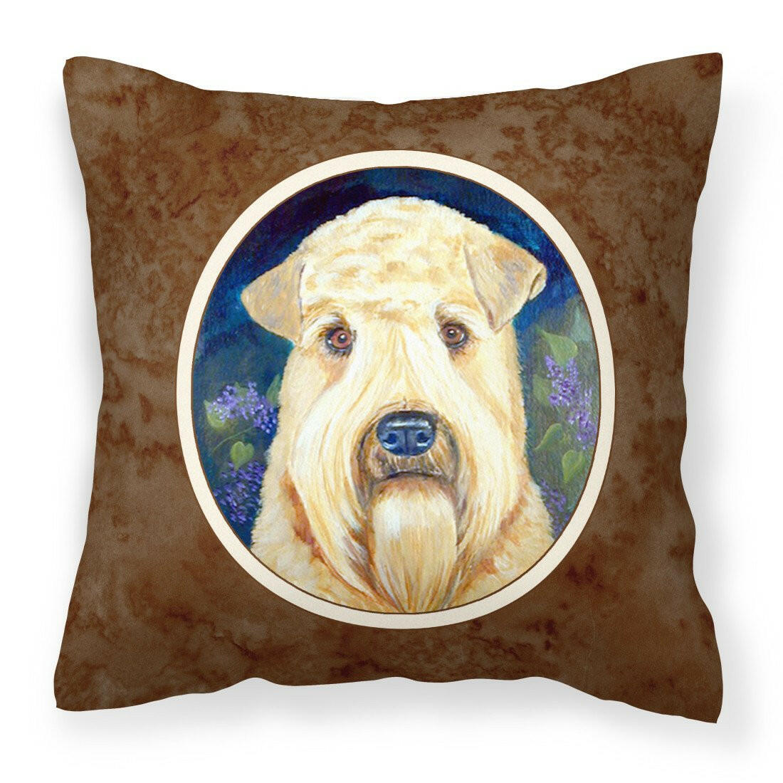 Wheaten Terrier Soft Coated Fabric Decorative Pillow 7254PW1414 - the-store.com