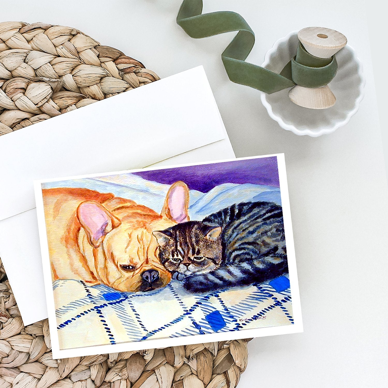 Cat Greeting Cards and Envelopes Pack of 8 - the-store.com