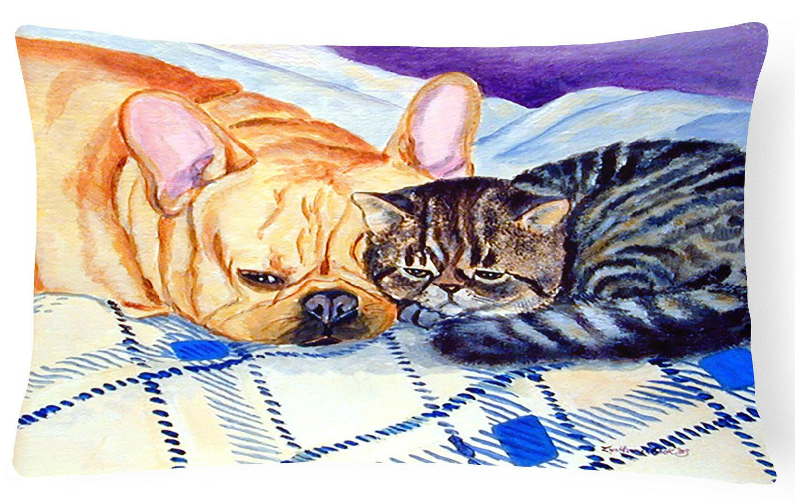 Cat Decorative   Canvas Fabric Pillow by Caroline's Treasures