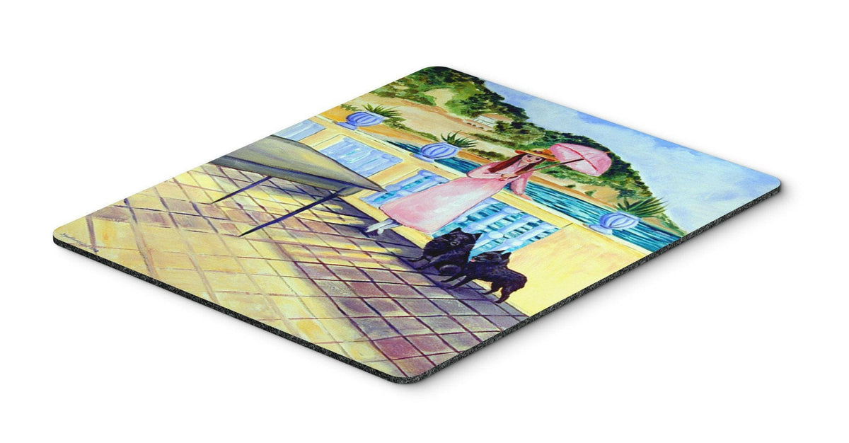 Lady with her Schipperke Mouse Pad / Hot Pad / Trivet by Caroline&#39;s Treasures