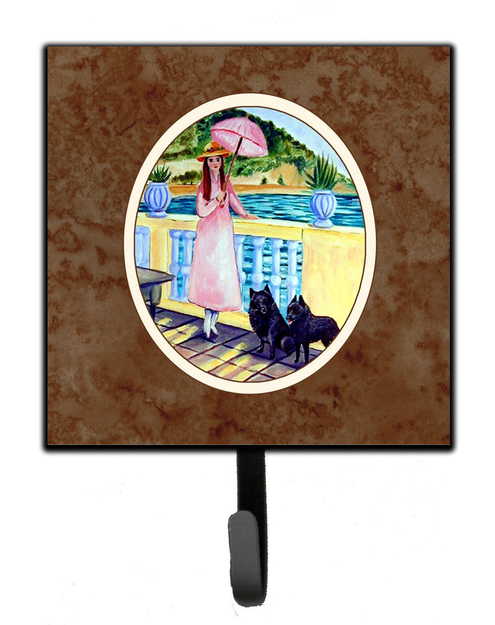 Lady with her Schipperke Leash or Key Holder 7267SH4 by Caroline&#39;s Treasures