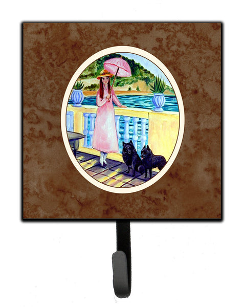 Lady with her Schipperke Leash or Key Holder 7267SH4 by Caroline's Treasures
