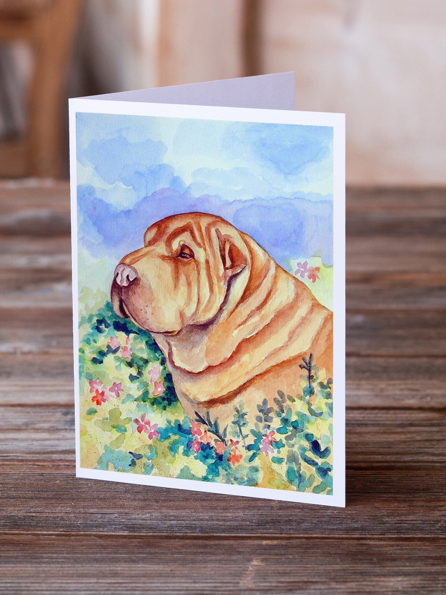 Shar Pei  Greeting Cards and Envelopes Pack of 8 - the-store.com