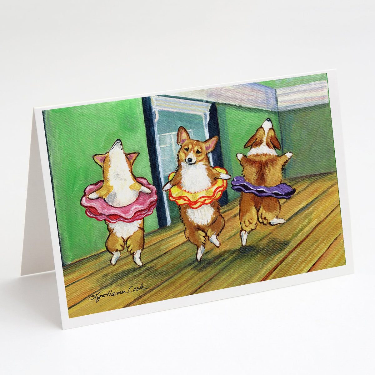 Buy this Little Ballerina Corgi Greeting Cards and Envelopes Pack of 8