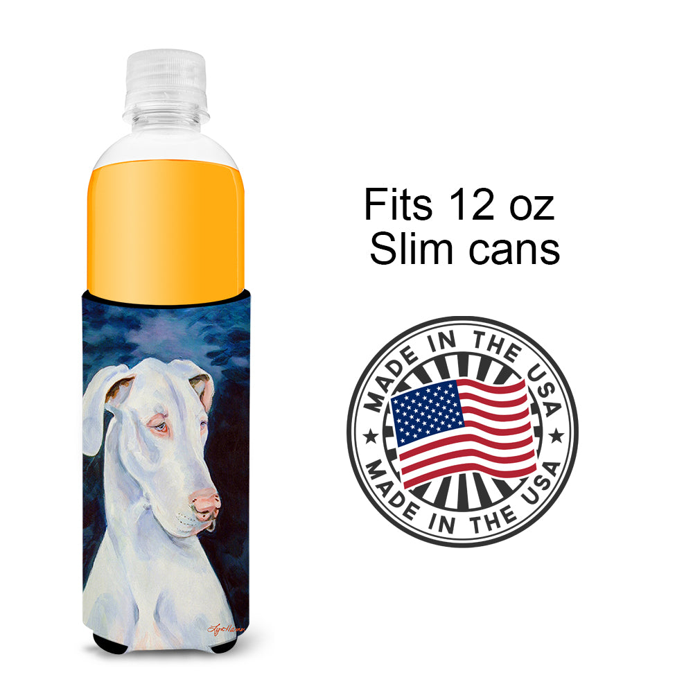 White Great Dane Ultra Beverage Insulators for slim cans 7279MUK.