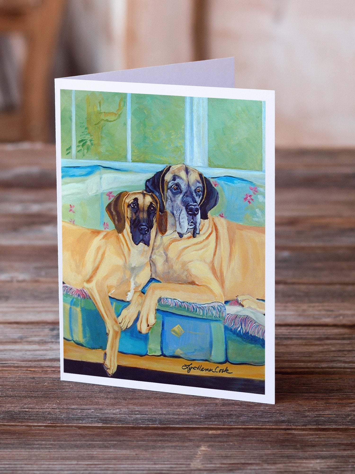 Great Dane  Greeting Cards and Envelopes Pack of 8 - the-store.com
