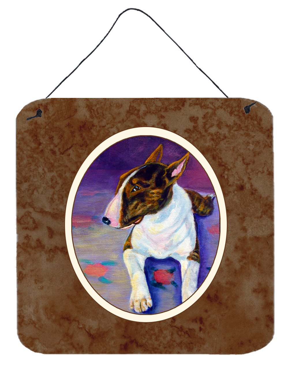 Bull Terrier Wall or Door Hanging Prints 7287DS66 by Caroline&#39;s Treasures