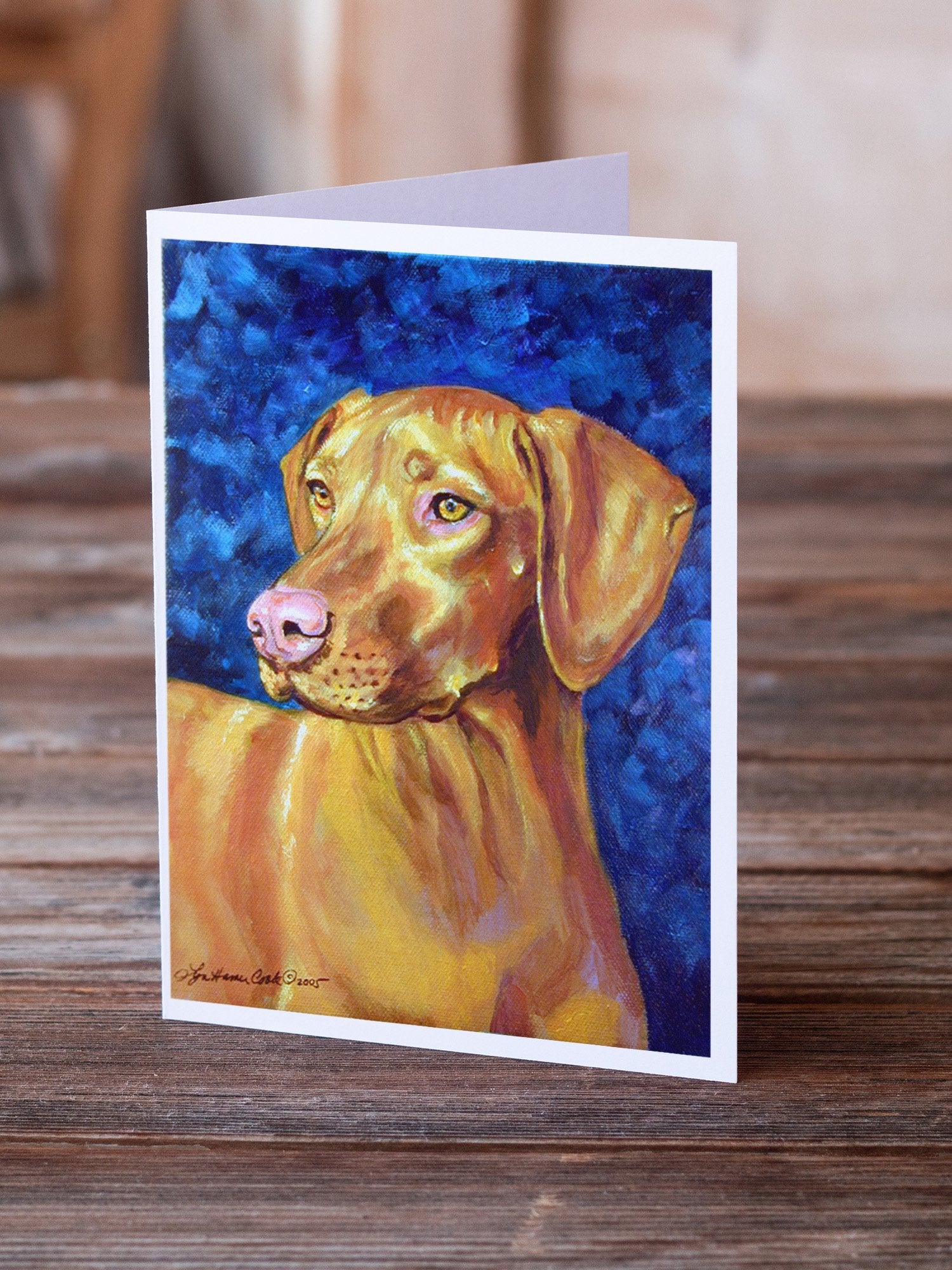 Vizsla Greeting Cards and Envelopes Pack of 8 - the-store.com