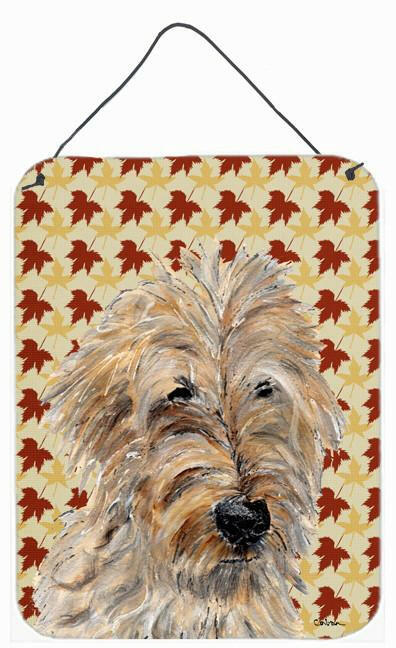 Golden Doodle 2 Fall Leaves Wall or Door Hanging Prints SC9691DS1216 by Caroline&#39;s Treasures