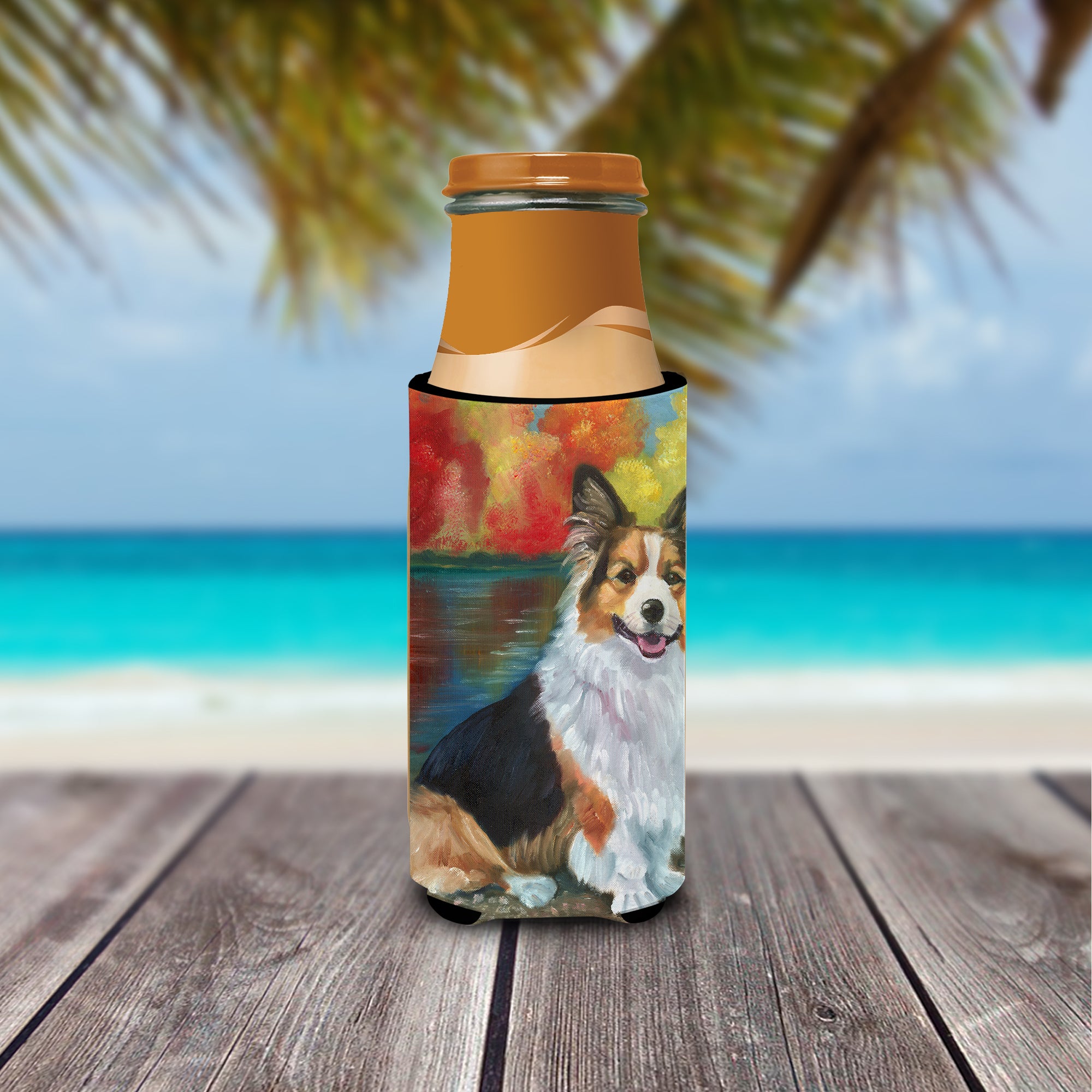 Corgi by the lake Ultra Beverage Insulators for slim cans 7294MUK.