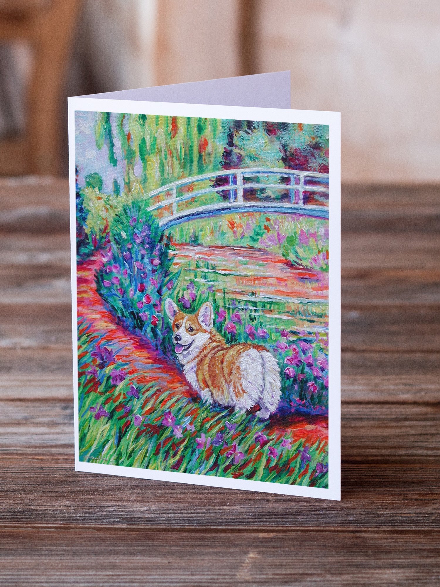 Buy this Corgi Footbridge Greeting Cards and Envelopes Pack of 8