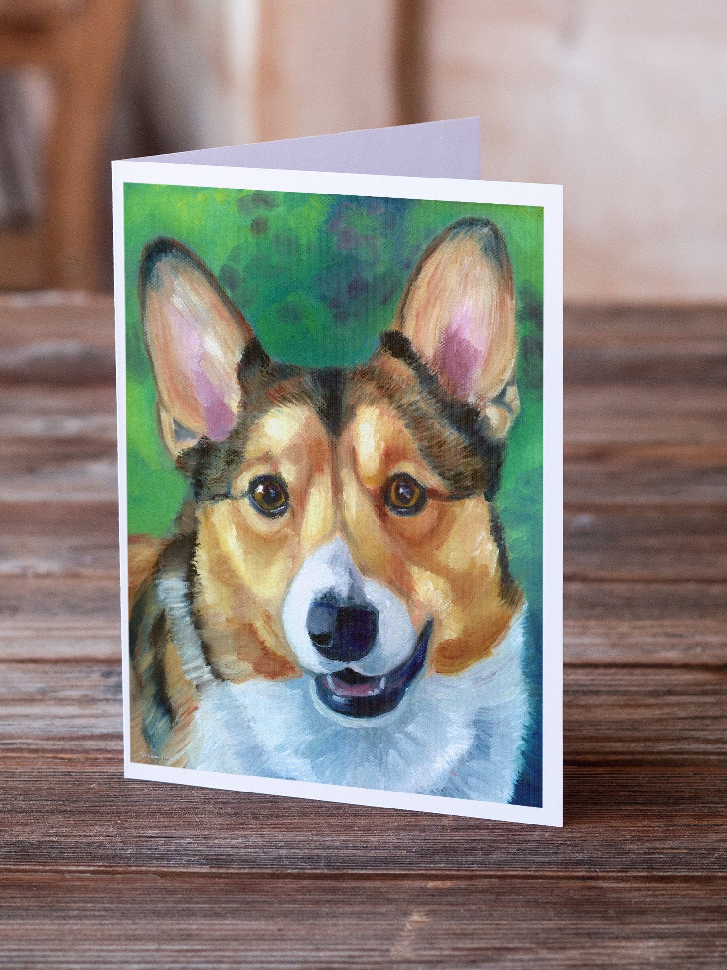 Corgi Toby Greeting Cards and Envelopes Pack of 8 - the-store.com