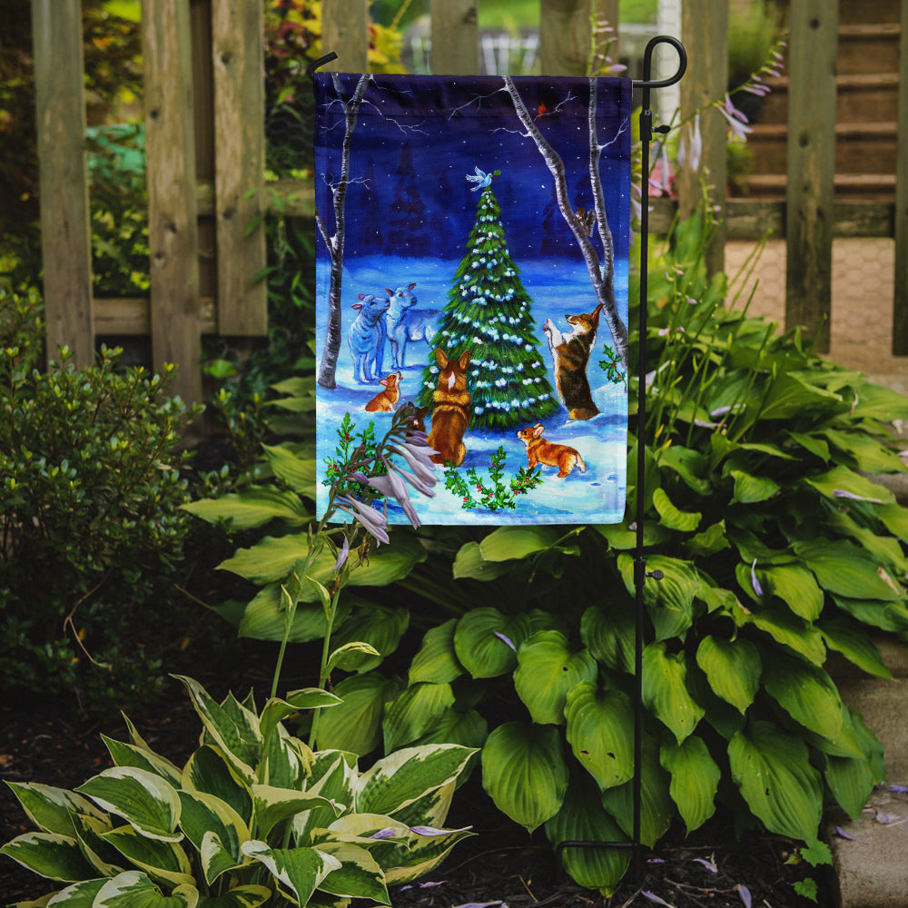 Corgi Christmas Peace Flag Garden Size 7304GF