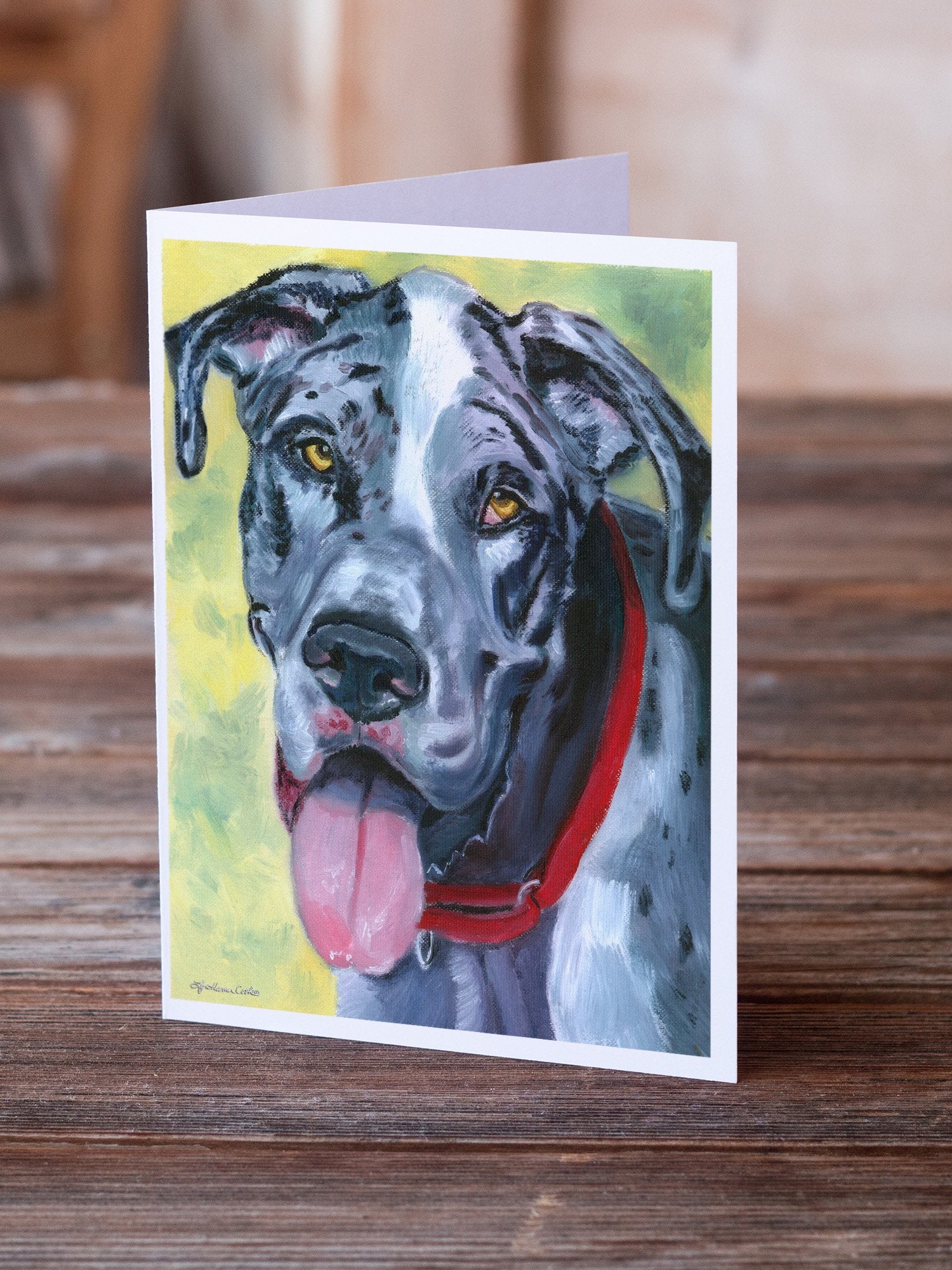 Great Dane Apollo Greeting Cards and Envelopes Pack of 8 - the-store.com