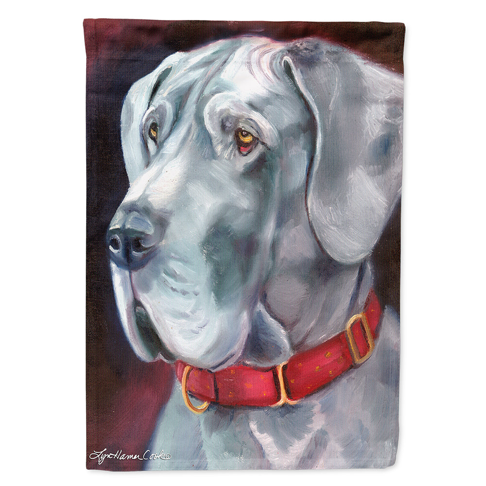Great Dane Natural Ears Red Collar Flag Canvas House Size 7309CHF  the-store.com.
