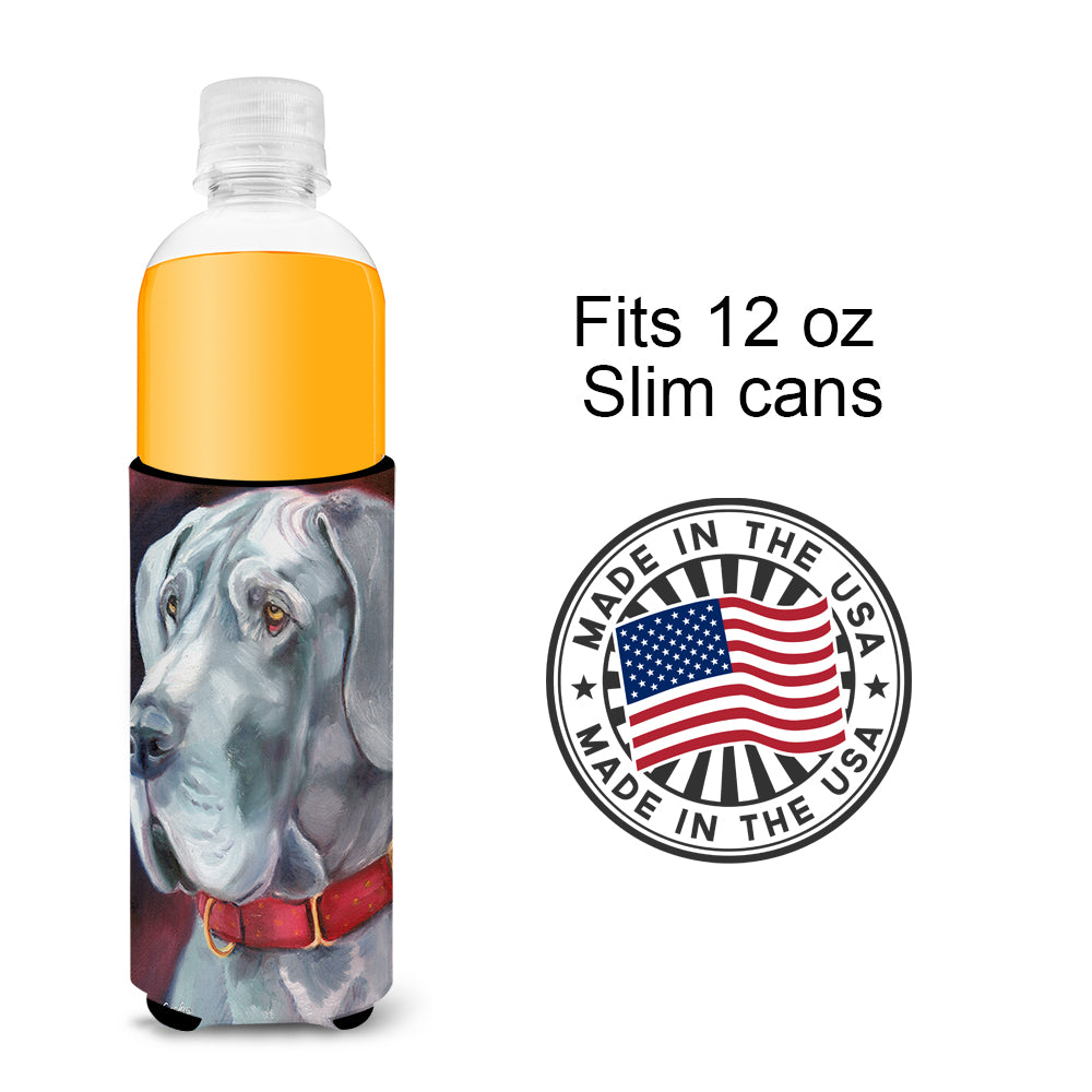 Great Dane Natural Ears Red Collar Ultra Beverage Insulators for slim cans 7309MUK  the-store.com.