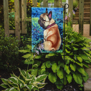 Fawn French Bulldog in Flowers Flag Garden Size 7313GF