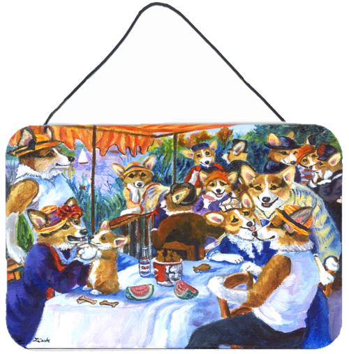 Corgi Boating Party Wall or Door Hanging Prints 7321DS812 by Caroline's Treasures