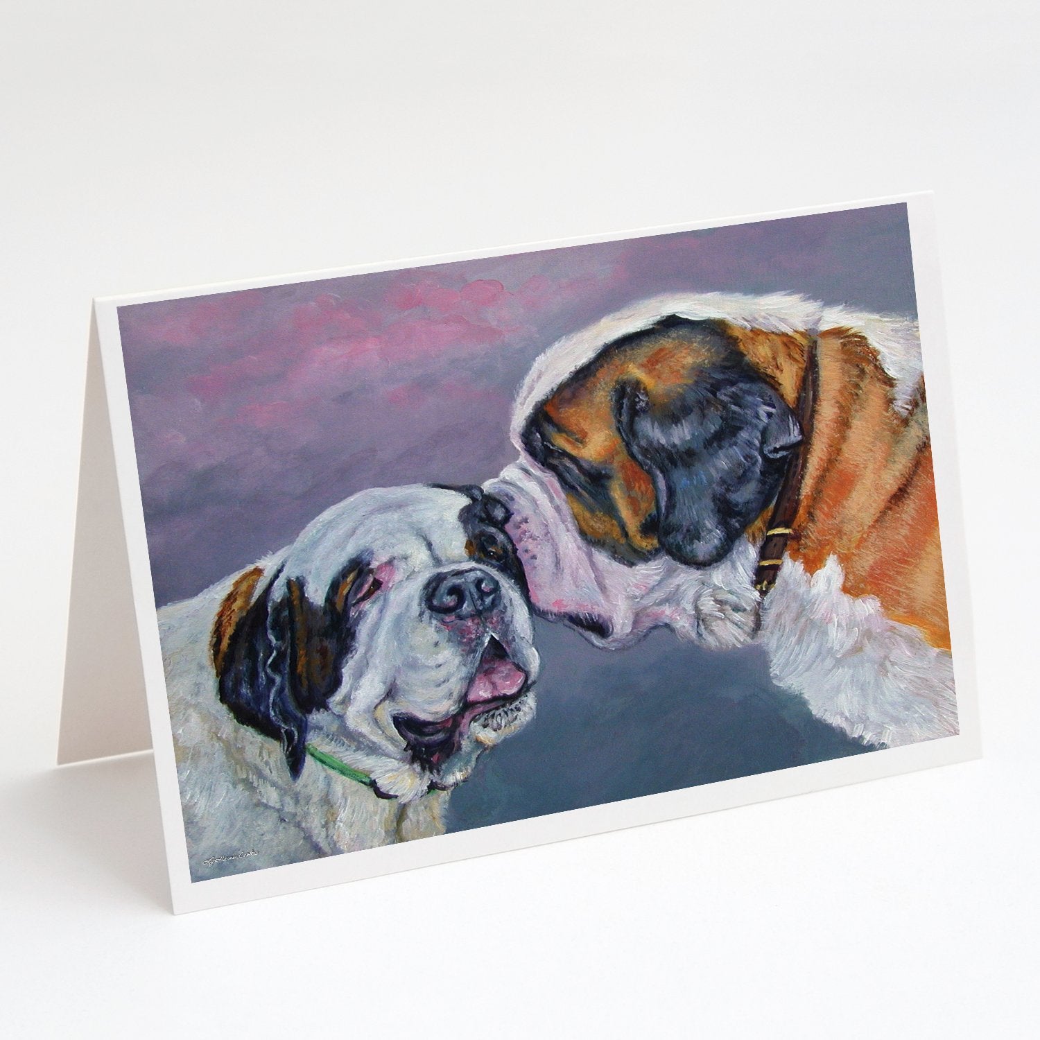 Buy this Saint Bernard Whisperear Greeting Cards and Envelopes Pack of 8