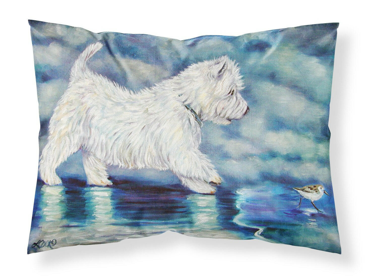 Misty Westie Fabric Standard Pillowcase 7334PILLOWCASE by Caroline's Treasures