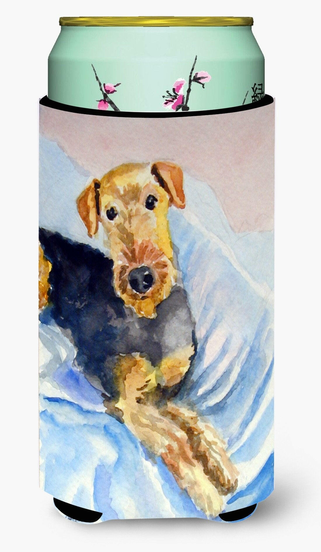 Cozy Airedale Terrier Tall Boy Beverage Insulator Hugger 7335TBC by Caroline&#39;s Treasures