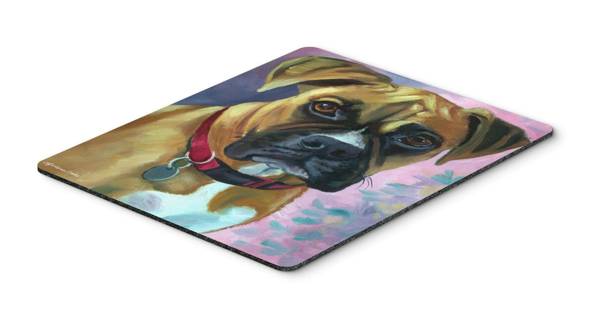 Natural Fawn Boxer Mouse Pad, Hot Pad or Trivet 7338MP by Caroline&#39;s Treasures