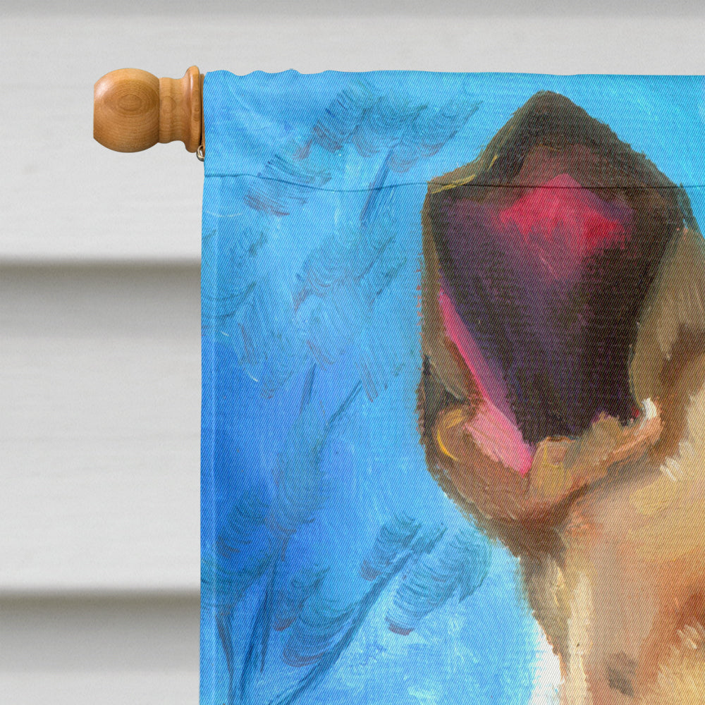 Bull Terrier Rose for Mom Flag Canvas House Size 7339CHF