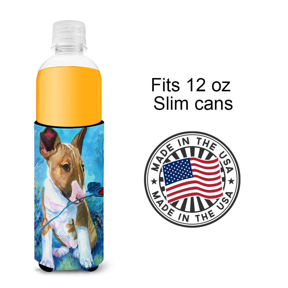 Bull Terrier Rose for Mom Ultra Beverage Insulators for slim cans 7339MUK  the-store.com.