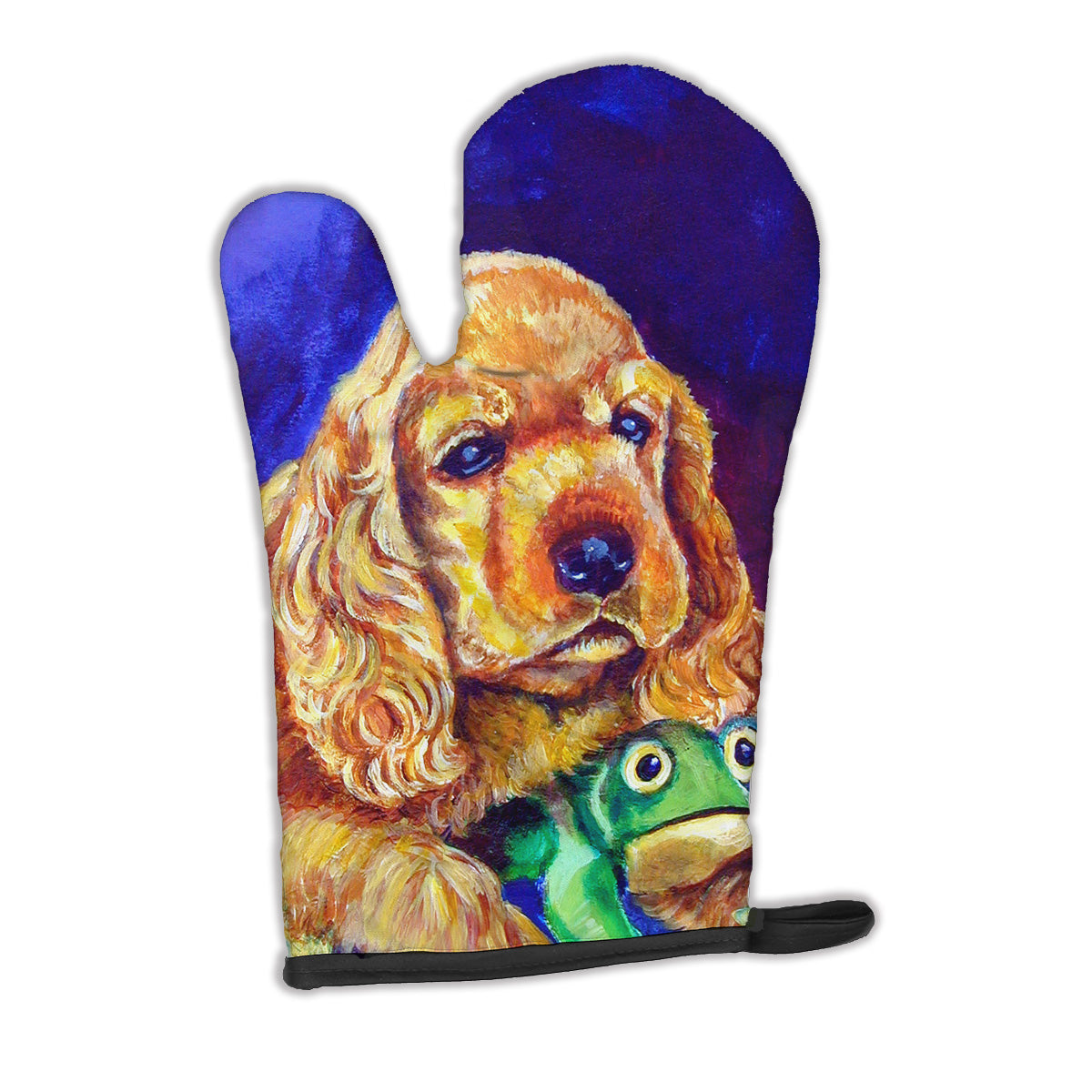 Cocker Spaniel with Frog Oven Mitt 7342OVMT  the-store.com.