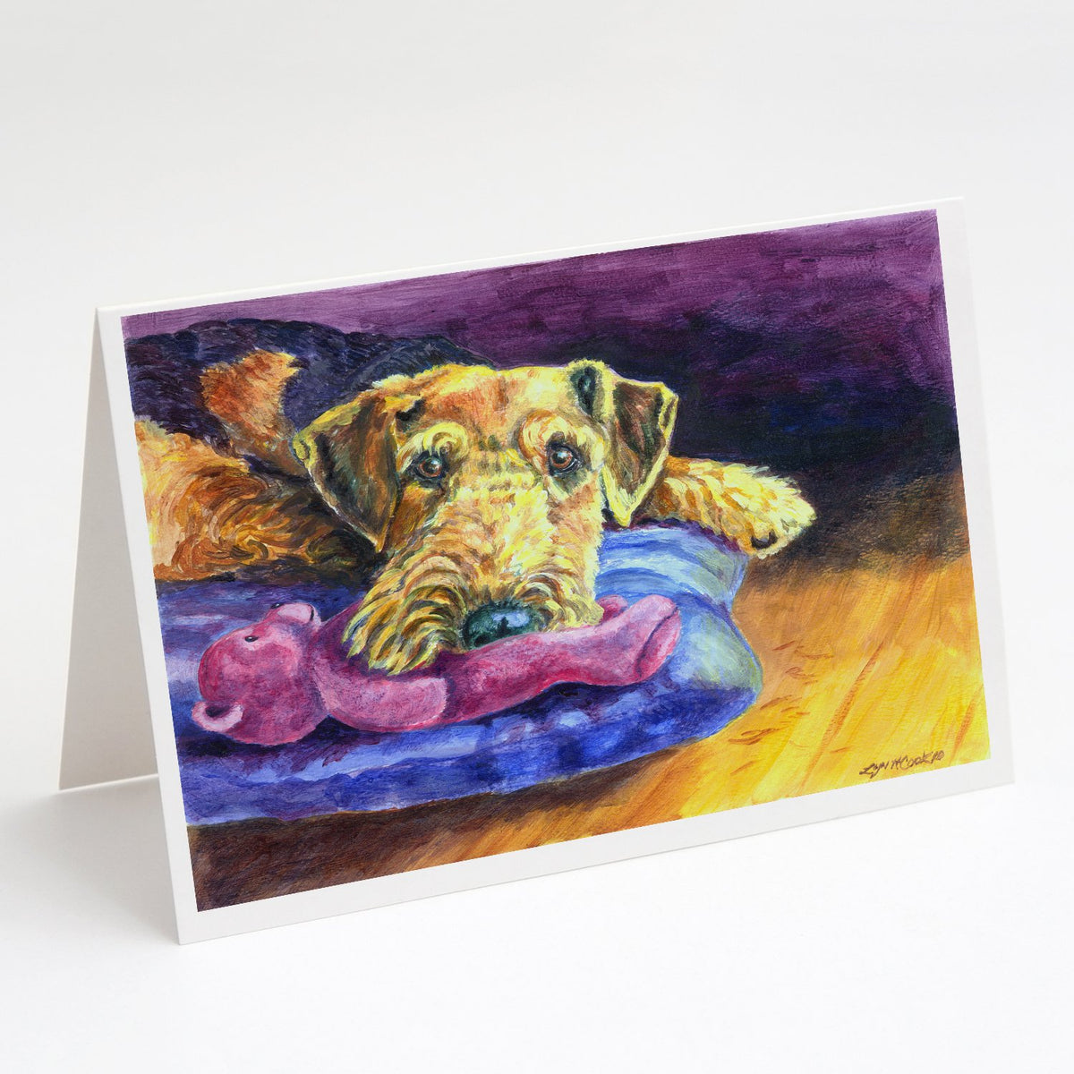 Buy this Airedale Terrier Teddy Bear Greeting Cards and Envelopes Pack of 8