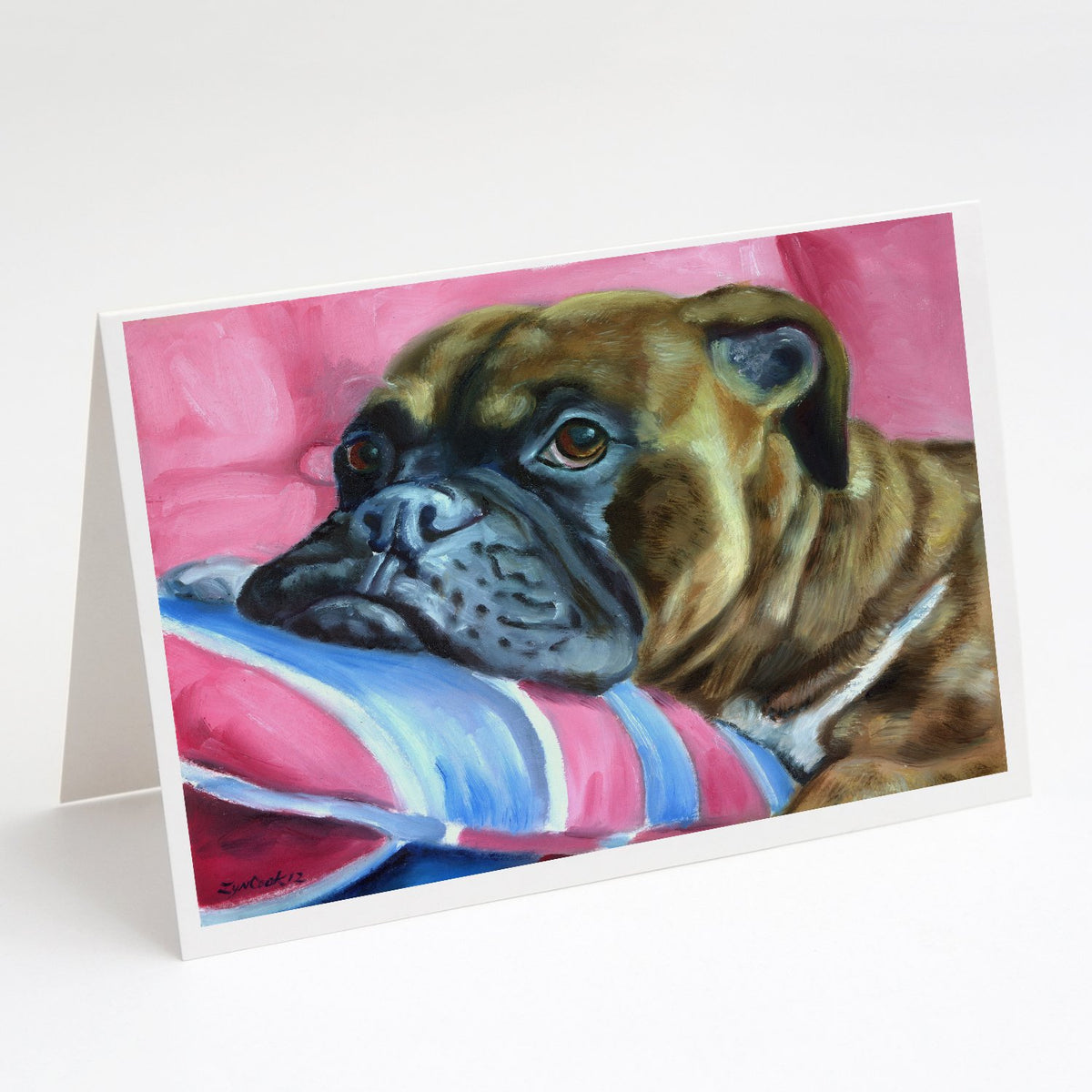 Buy this Fawn Boxer Greeting Cards and Envelopes Pack of 8