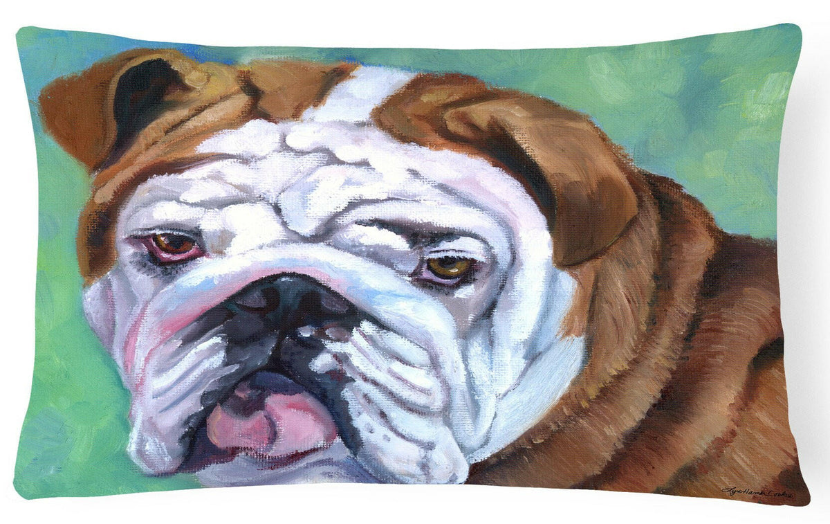 Admiral the English Bulldog Fabric Decorative Pillow 7349PW1216 by Caroline&#39;s Treasures