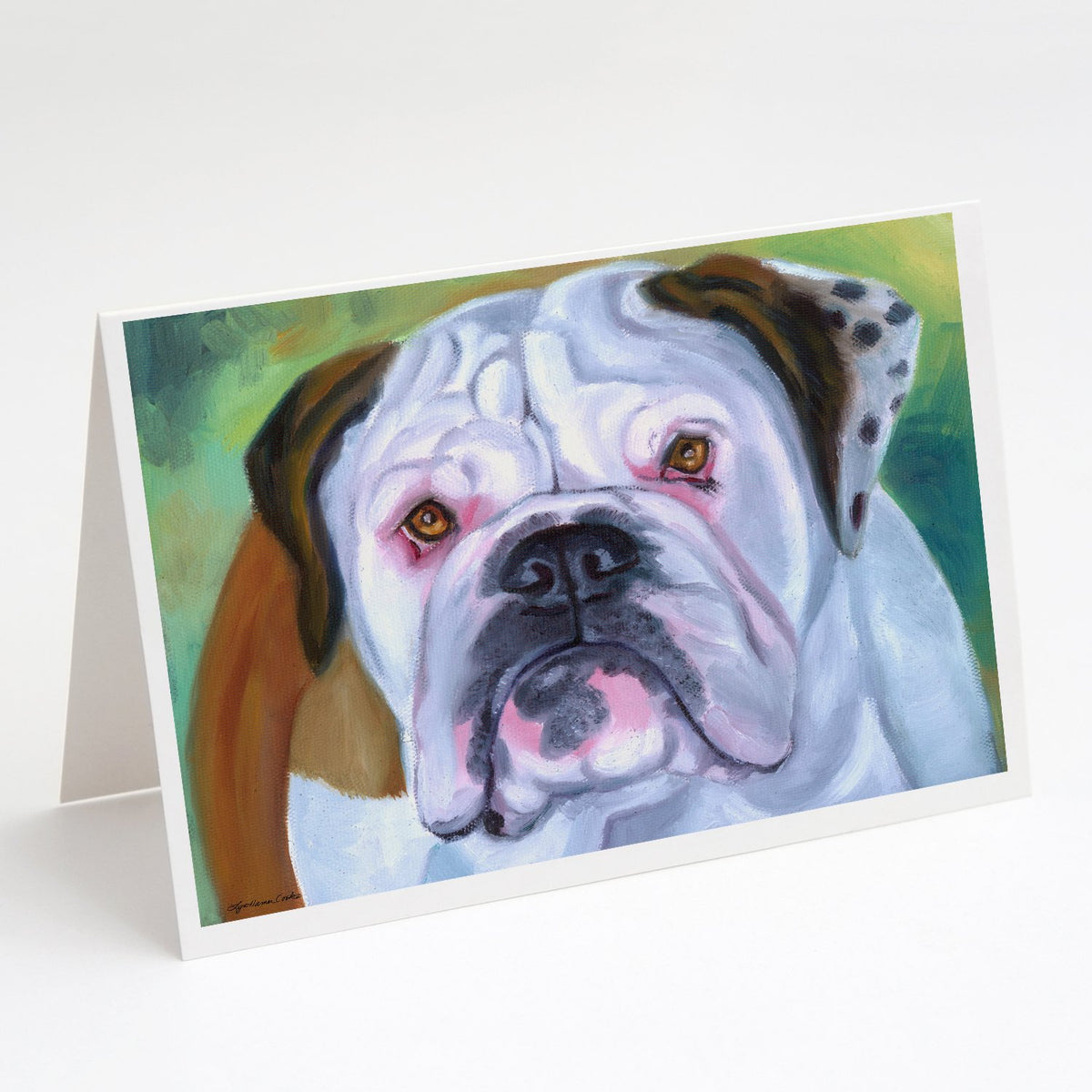 Buy this Miss English Bulldog Greeting Cards and Envelopes Pack of 8