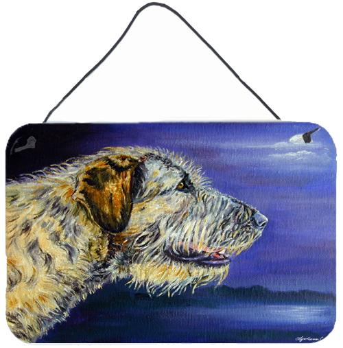 Irish Wolfhound Looking Wall or Door Hanging Prints 7352DS812 by Caroline&#39;s Treasures