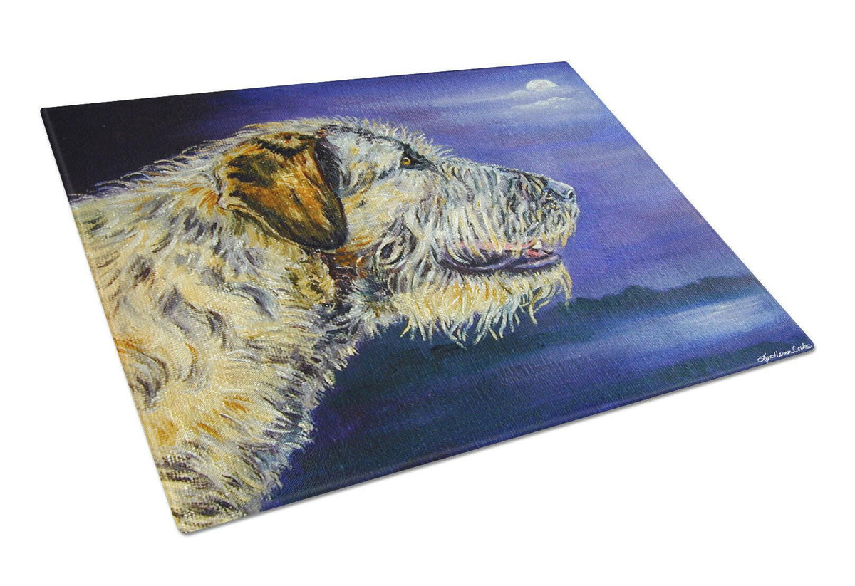 Irish Wolfhound Looking Glass Cutting Board Large 7352LCB by Caroline&#39;s Treasures