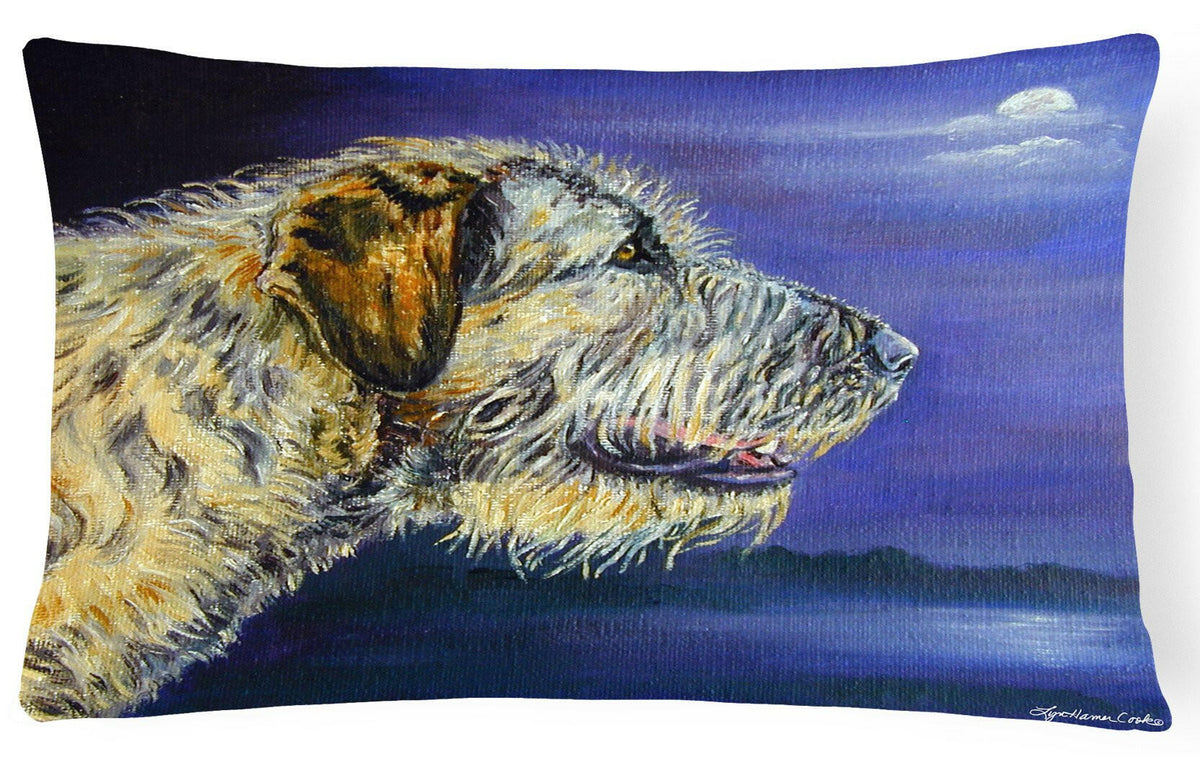 Irish Wolfhound Looking Fabric Decorative Pillow 7352PW1216 by Caroline&#39;s Treasures