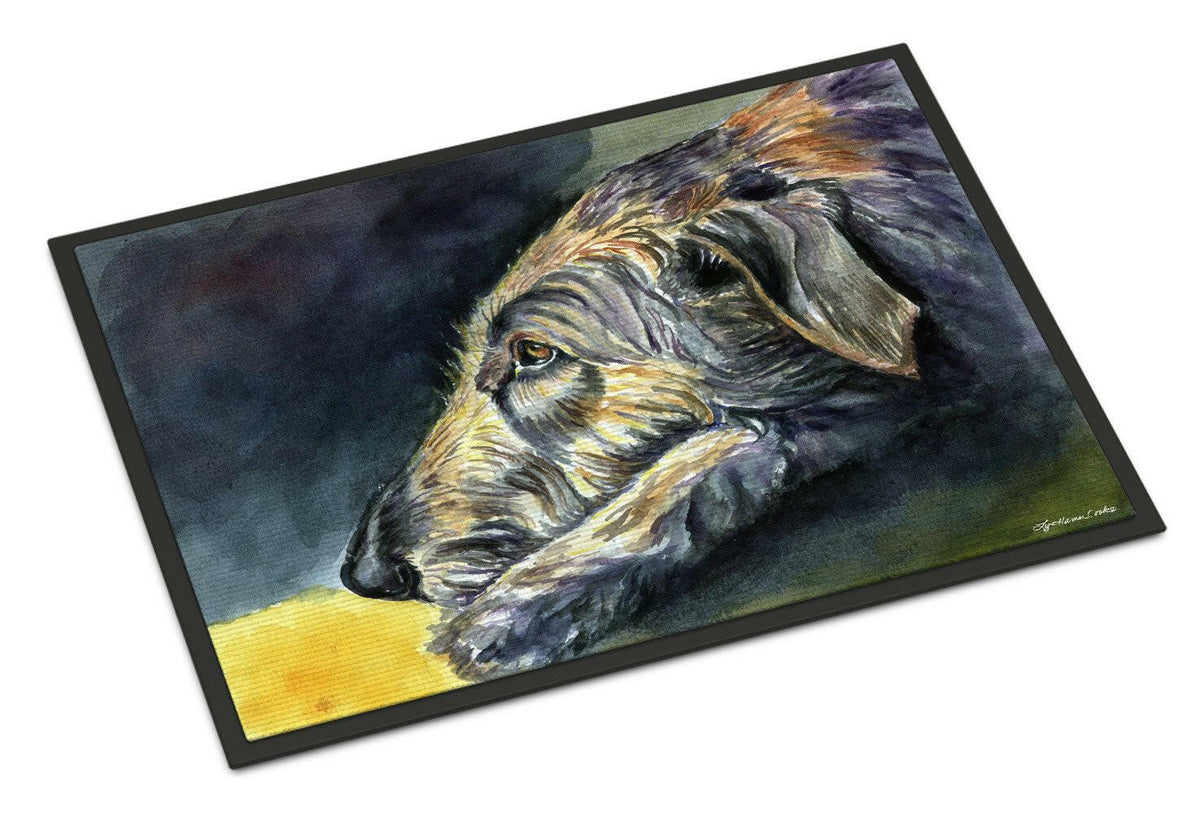 Irish Wolfhound Sleeper Indoor or Outdoor Mat 24x36 7353JMAT - the-store.com
