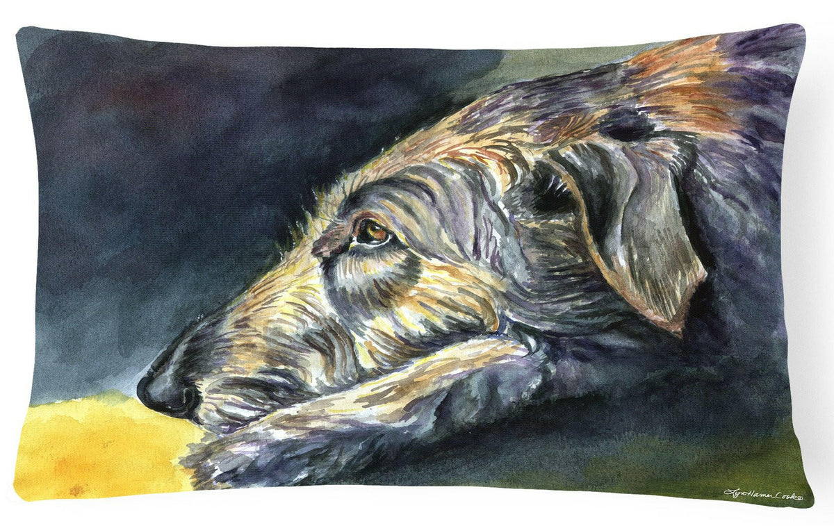 Irish Wolfhound Sleeper Fabric Decorative Pillow 7353PW1216 by Caroline&#39;s Treasures