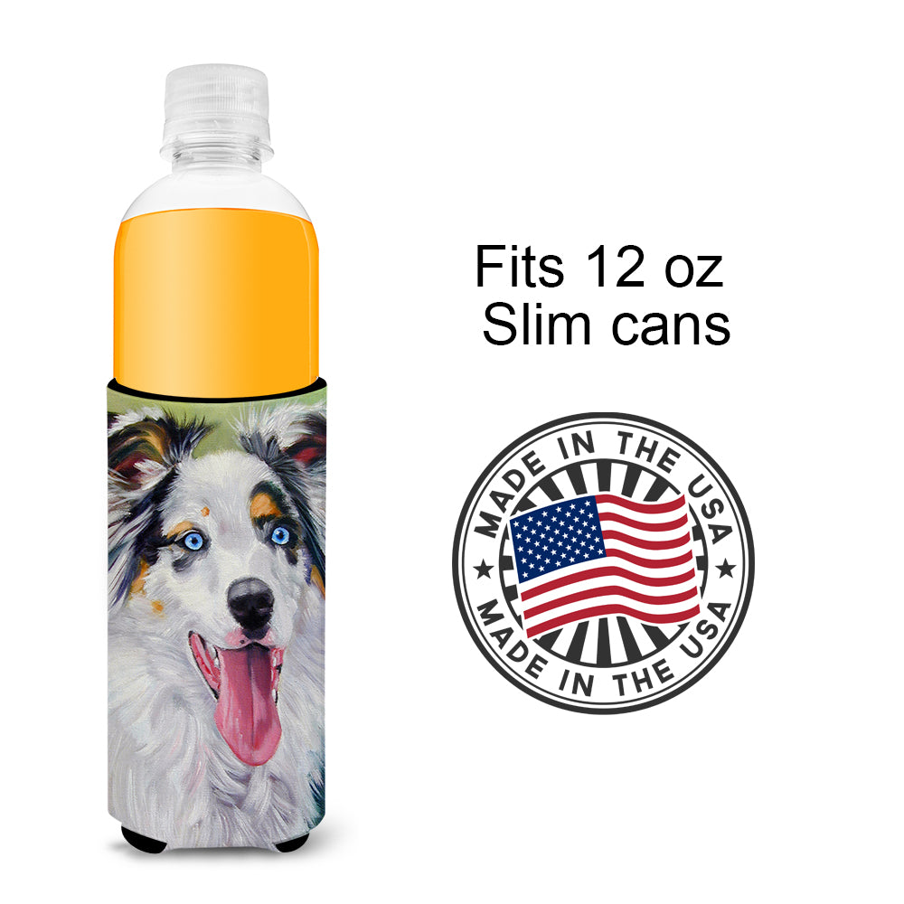 Australian Shepherd Blue Eyes  Ultra Beverage Insulators for slim cans 7358MUK