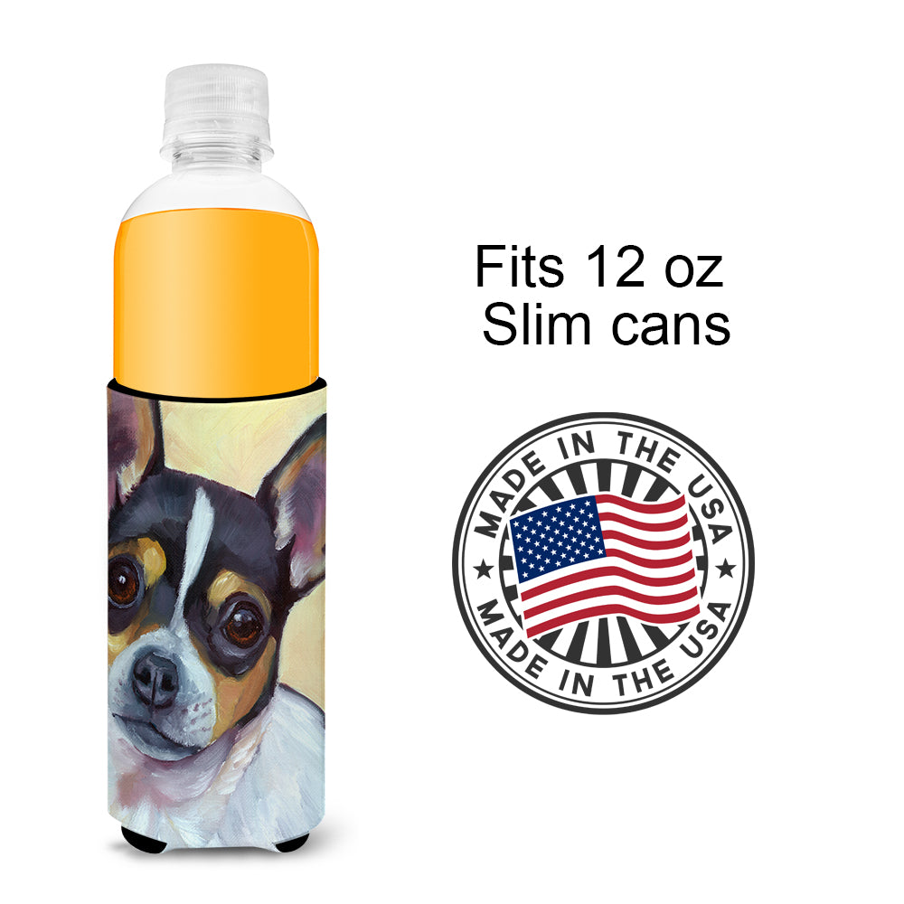 Chihuahua Black and Tan  Ultra Beverage Insulators for slim cans 7359MUK  the-store.com.