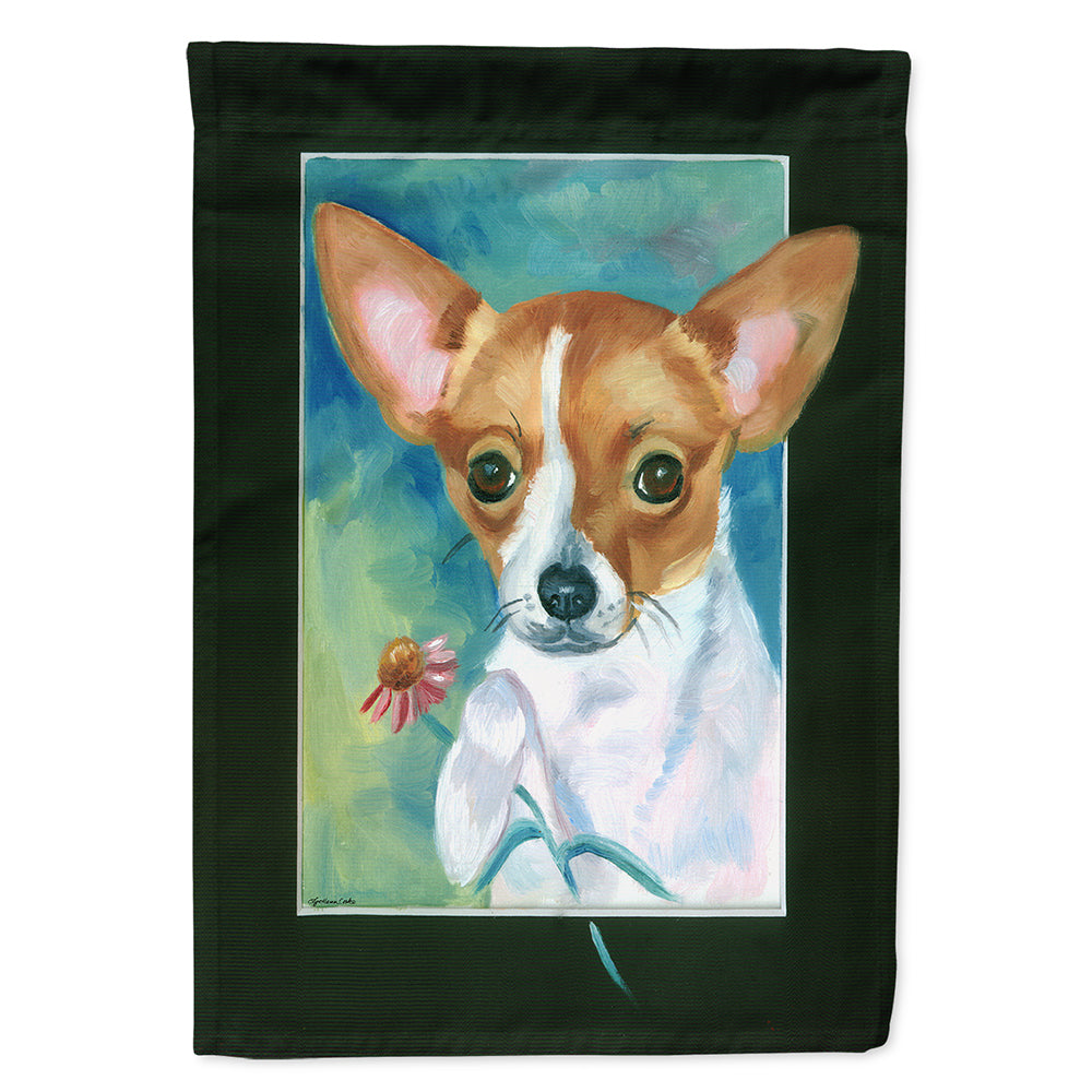 Chihuahua and Daisy Flag Canvas House Size 7360CHF  the-store.com.