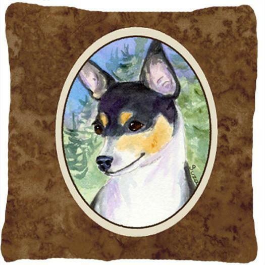 Fox Terrier Decorative   Canvas Fabric Pillow by Caroline's Treasures