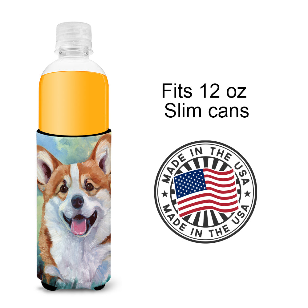 Pembroke Corgi Happy Face  Ultra Beverage Insulators for slim cans 7366MUK  the-store.com.